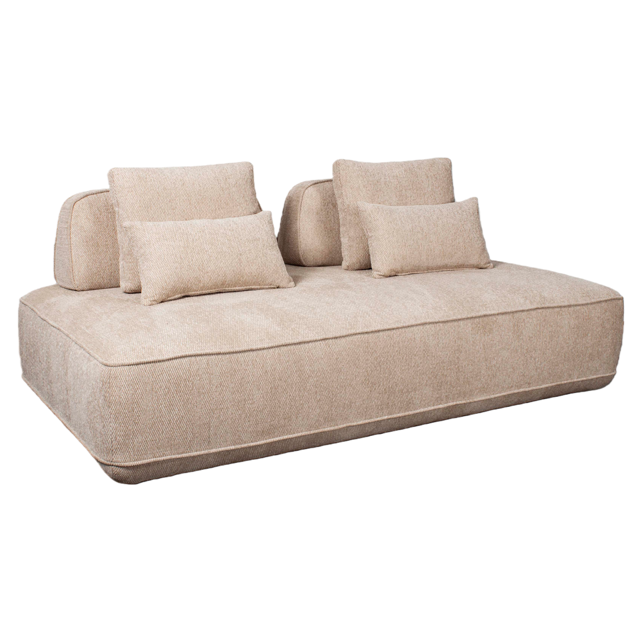 Bank Tudor natural boldweave 2,5-seater movable backrest - Afbeelding 5