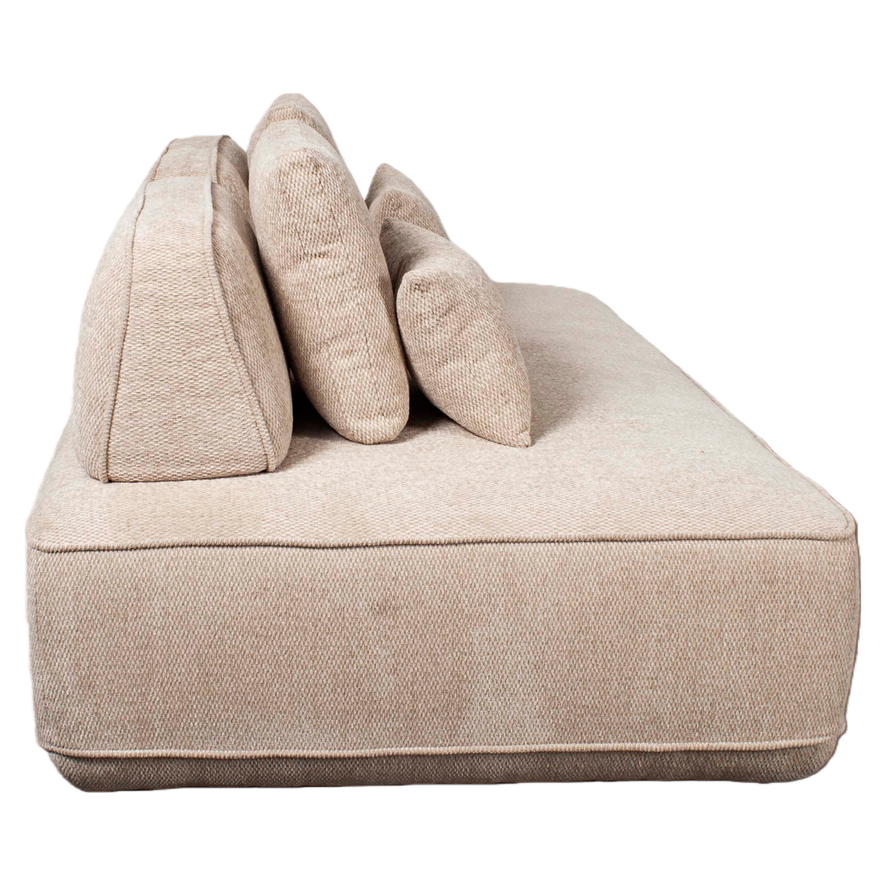 Bank Tudor natural boldweave 2,5-seater movable backrest - Afbeelding 2