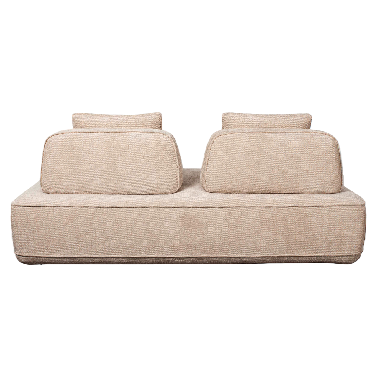 Bank Tudor natural boldweave 2,5-seater movable backrest - Afbeelding 3
