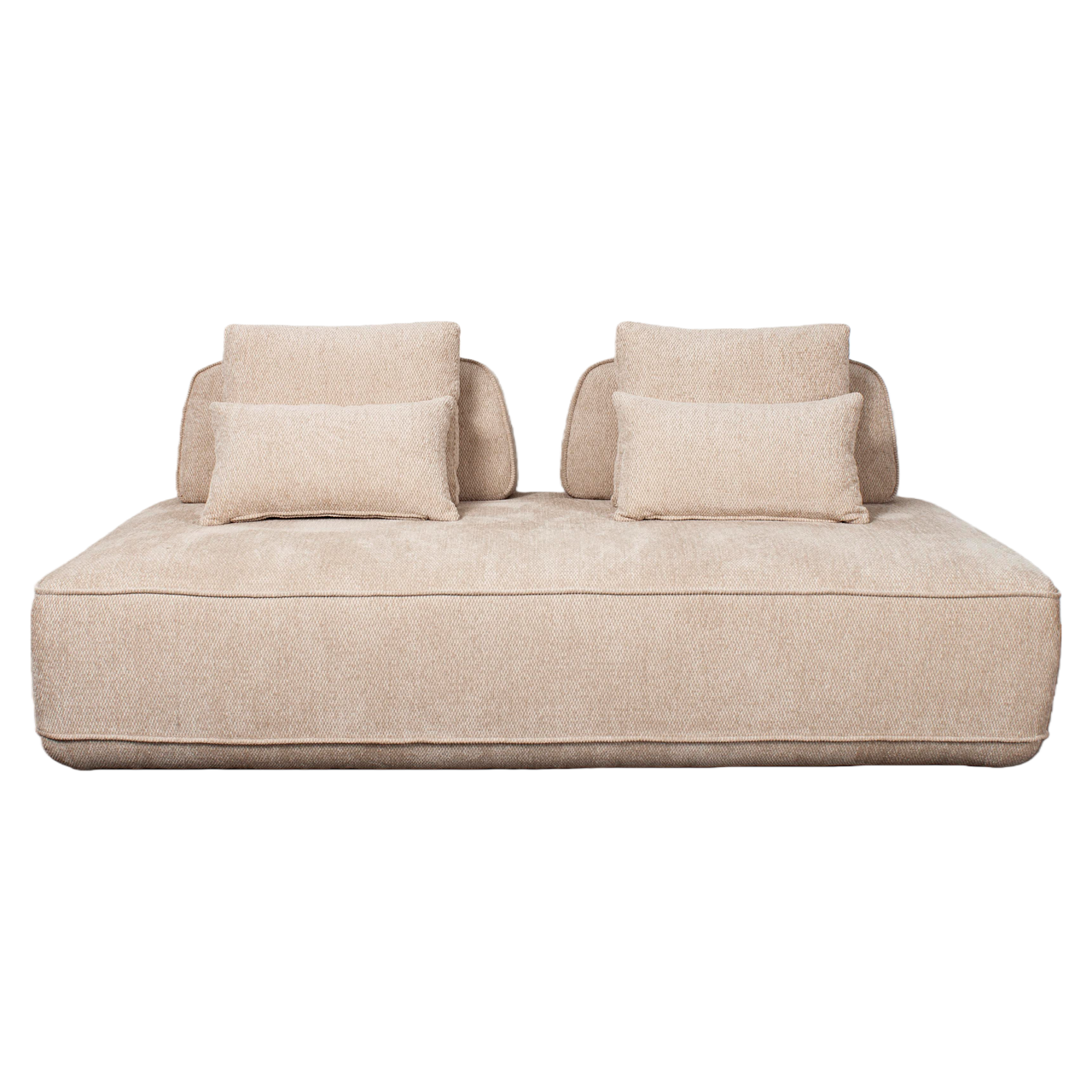 Bank Tudor natural boldweave 2,5-seater movable backrest - Afbeelding 4