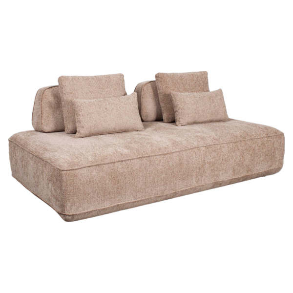 Bank Tudor mocca boldweave 2,5-seater movable backrest