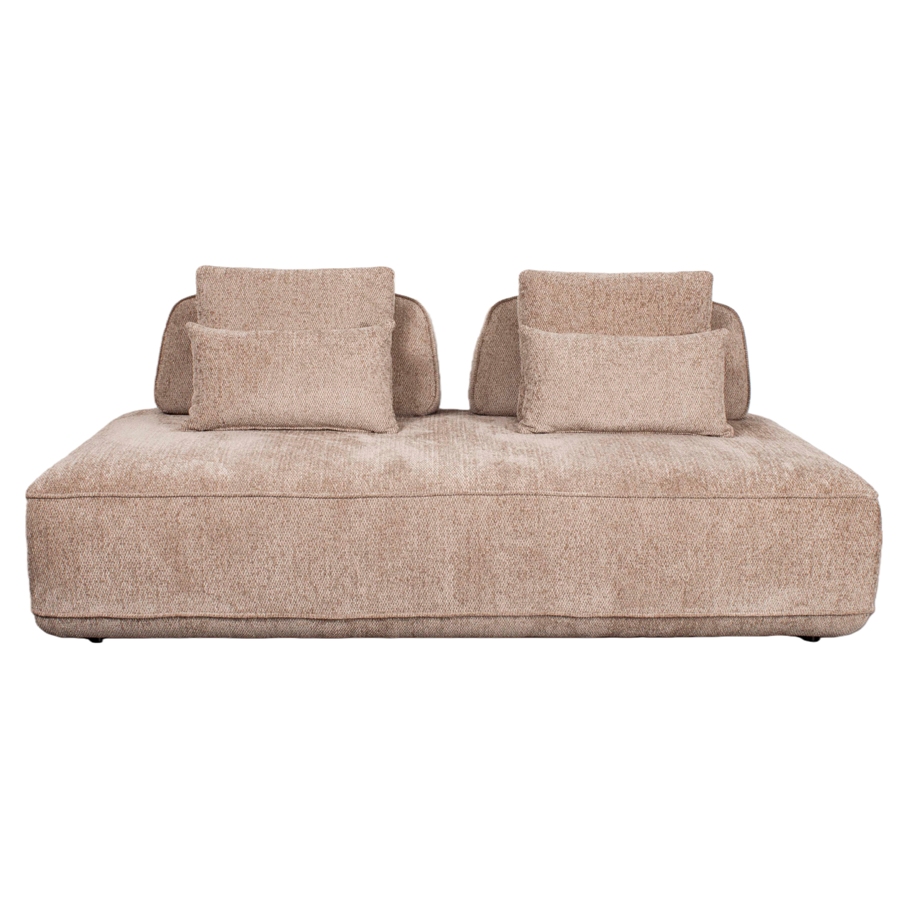 Bank Tudor mocca boldweave 2,5-seater movable backrest - Afbeelding 2