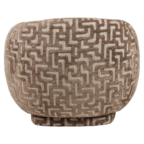 Lounge stoel Negreslo brown labyrinth swivel