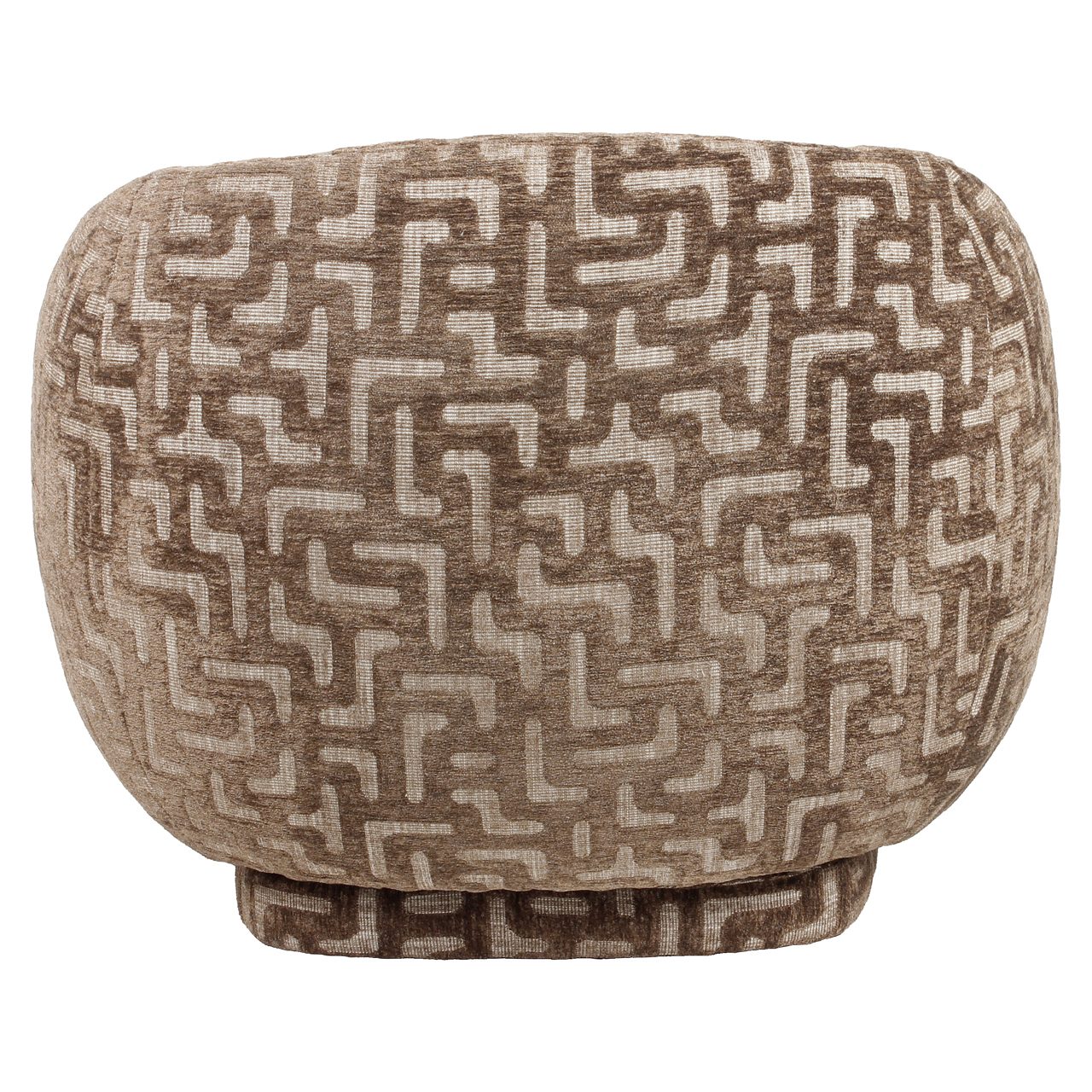 Lounge stoel Negreslo brown labyrinth swivel - Afbeelding 5