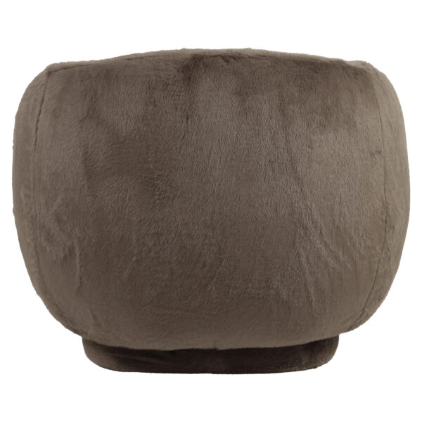 Lounge stoel Negreslo brown fluffy swivel