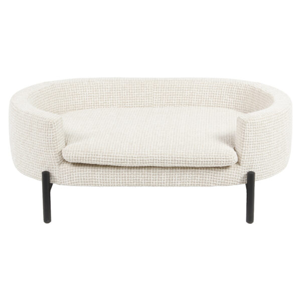 Hondenbed Dolly beige blockweave