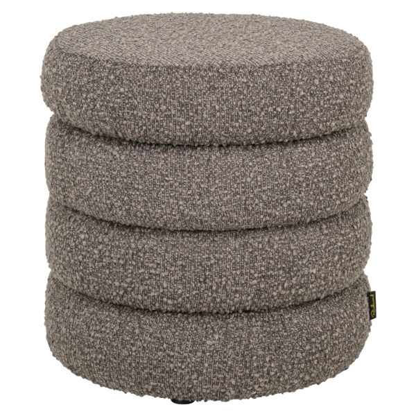 Poef & Voetenbank Adele brown chunky
