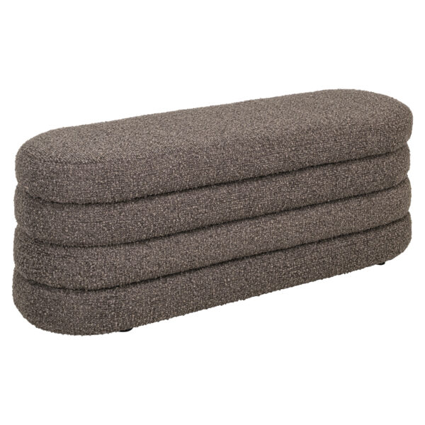 Poef & Voetenbank Camille brown chunky