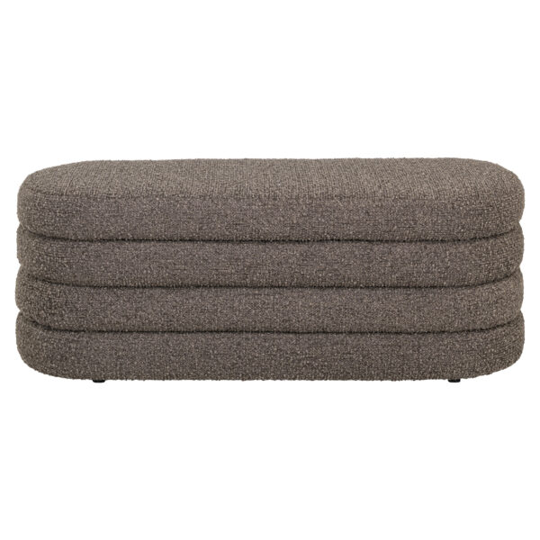 Poef & Voetenbank Camille brown chunky