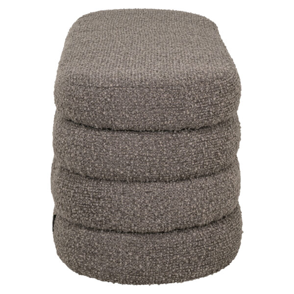 Poef & Voetenbank Camille brown chunky