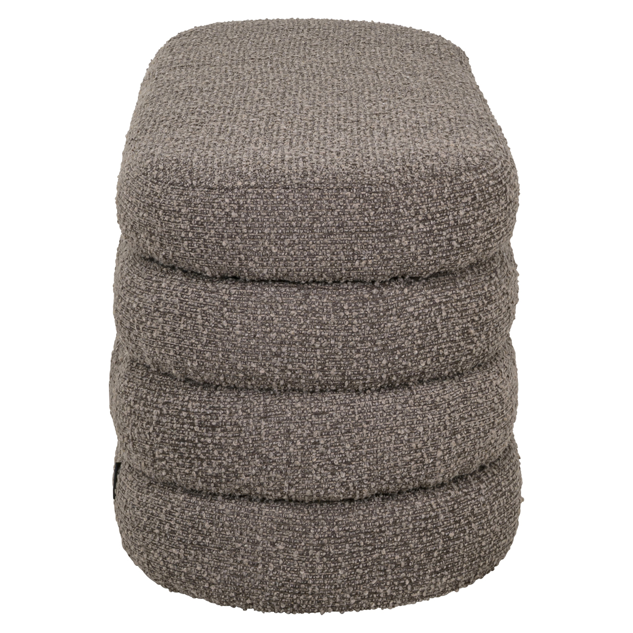Poef & Voetenbank Camille brown chunky - Afbeelding 3