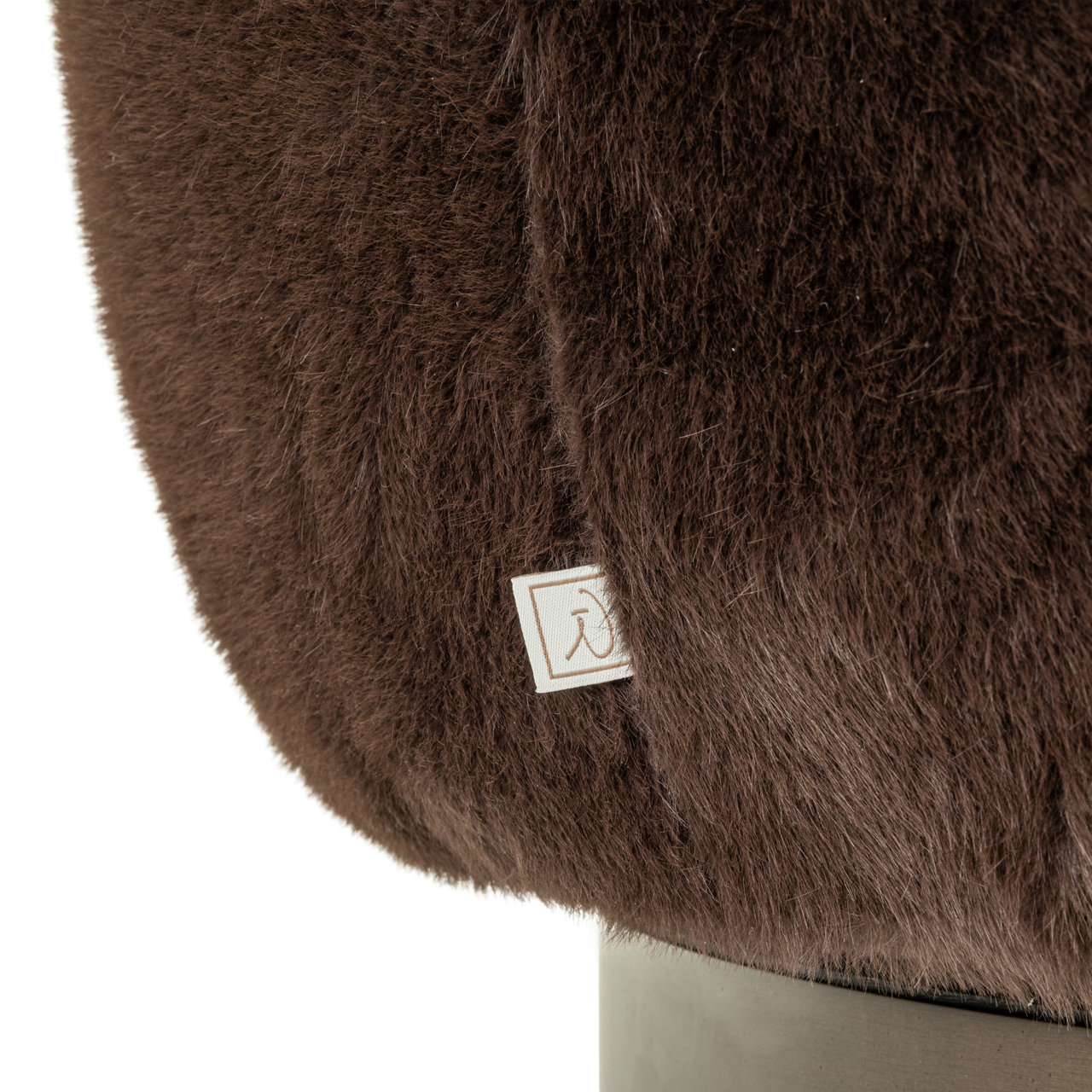 Lounge stoel Colmar chocolat fluffy swivel - Afbeelding 7