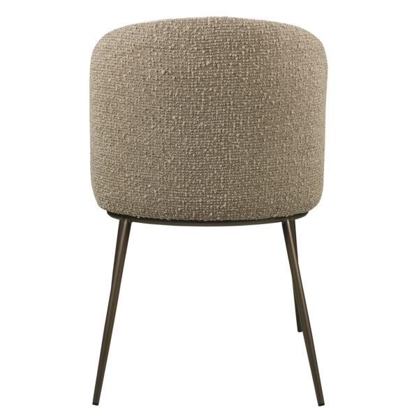 Eetkamerstoel Elvi mocca chunky fire retardant (Set of 2)