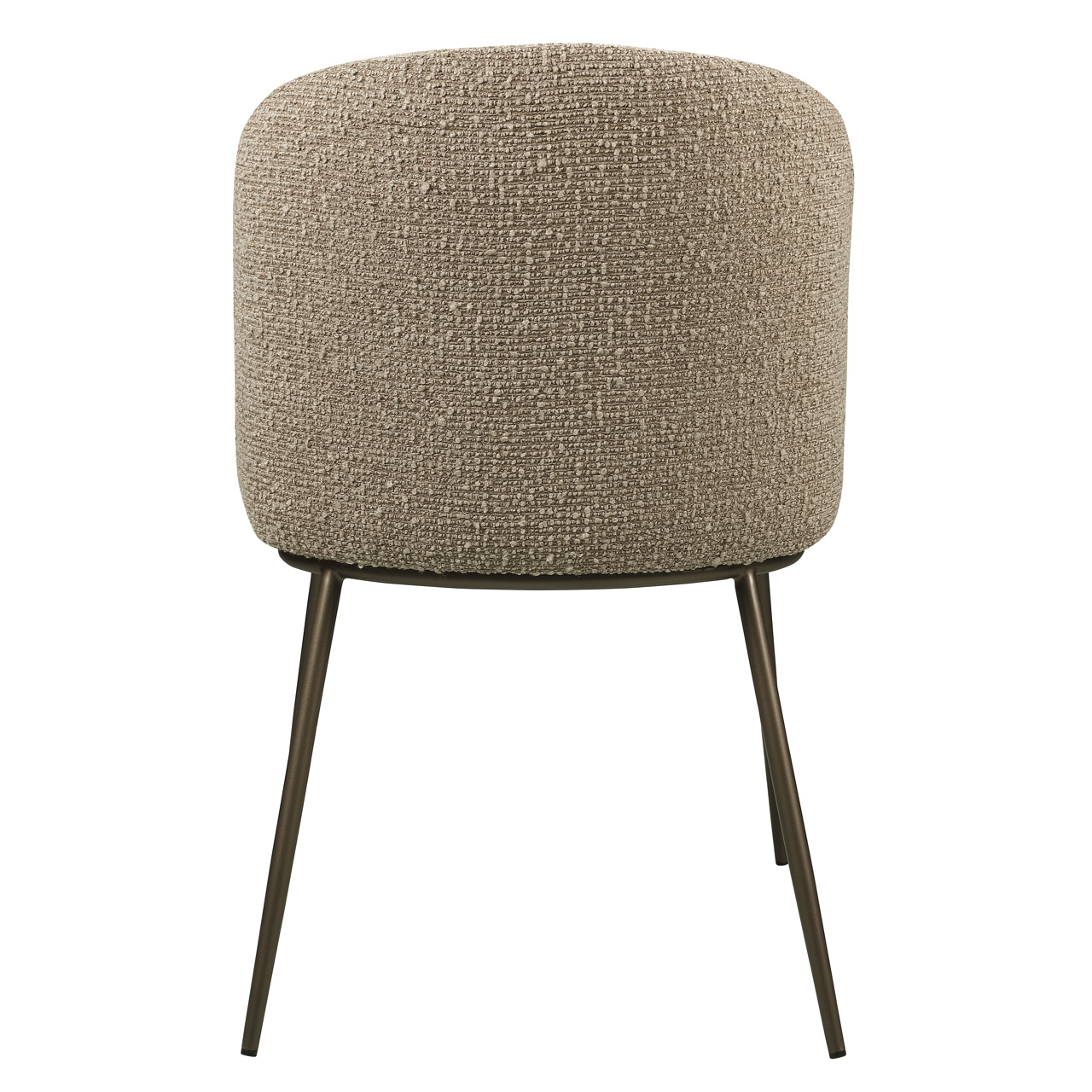 Eetkamerstoel Elvi mocca chunky fire retardant (Set of 2) - Afbeelding 5