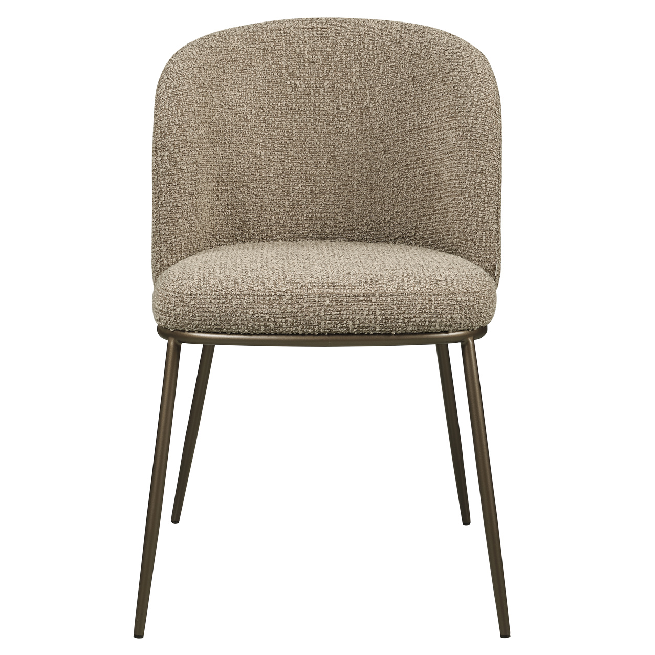 Eetkamerstoel Elvi mocca chunky fire retardant (Set of 2) - Afbeelding 3