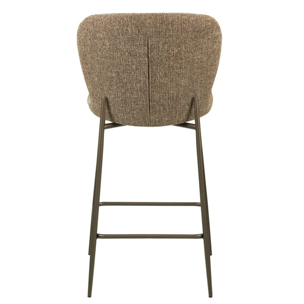 Counterstoel Odarby brown tweed fire retardant