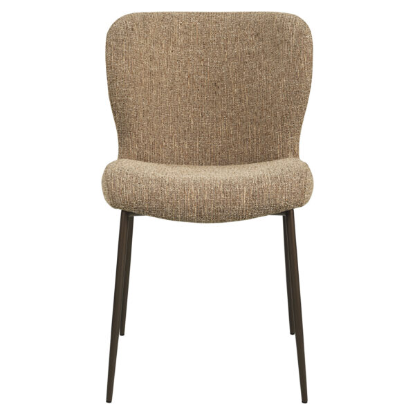 Eetkamerstoel Odarby brown tweed fire retardant (Set of 2)