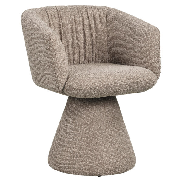 Eetkamerstoel Madeline mocca chunky swivel