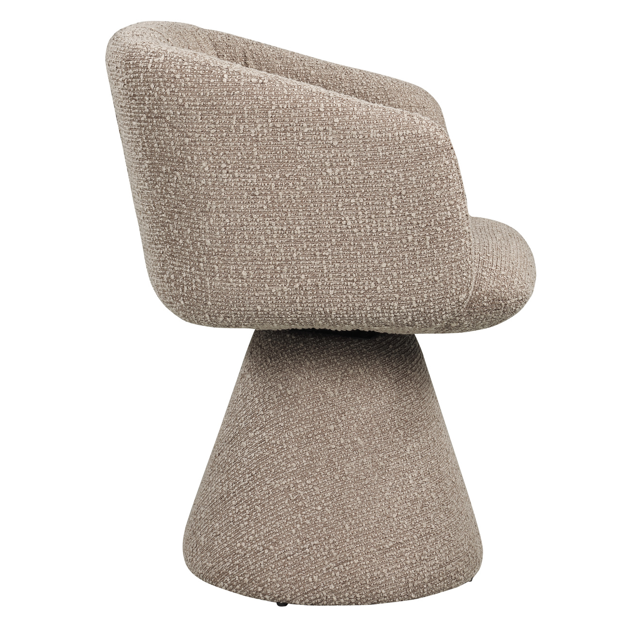 Eetkamerstoel Madeline mocca chunky swivel - Afbeelding 4