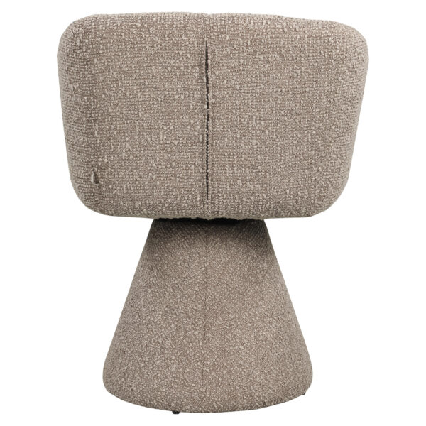 Eetkamerstoel Madeline mocca chunky swivel