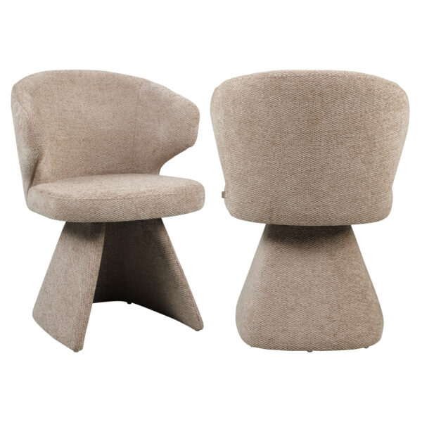 Eetkamerstoel Zenith mocca boldweave