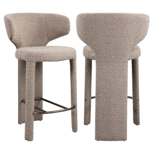 Counterstoel Viola mocca chunky