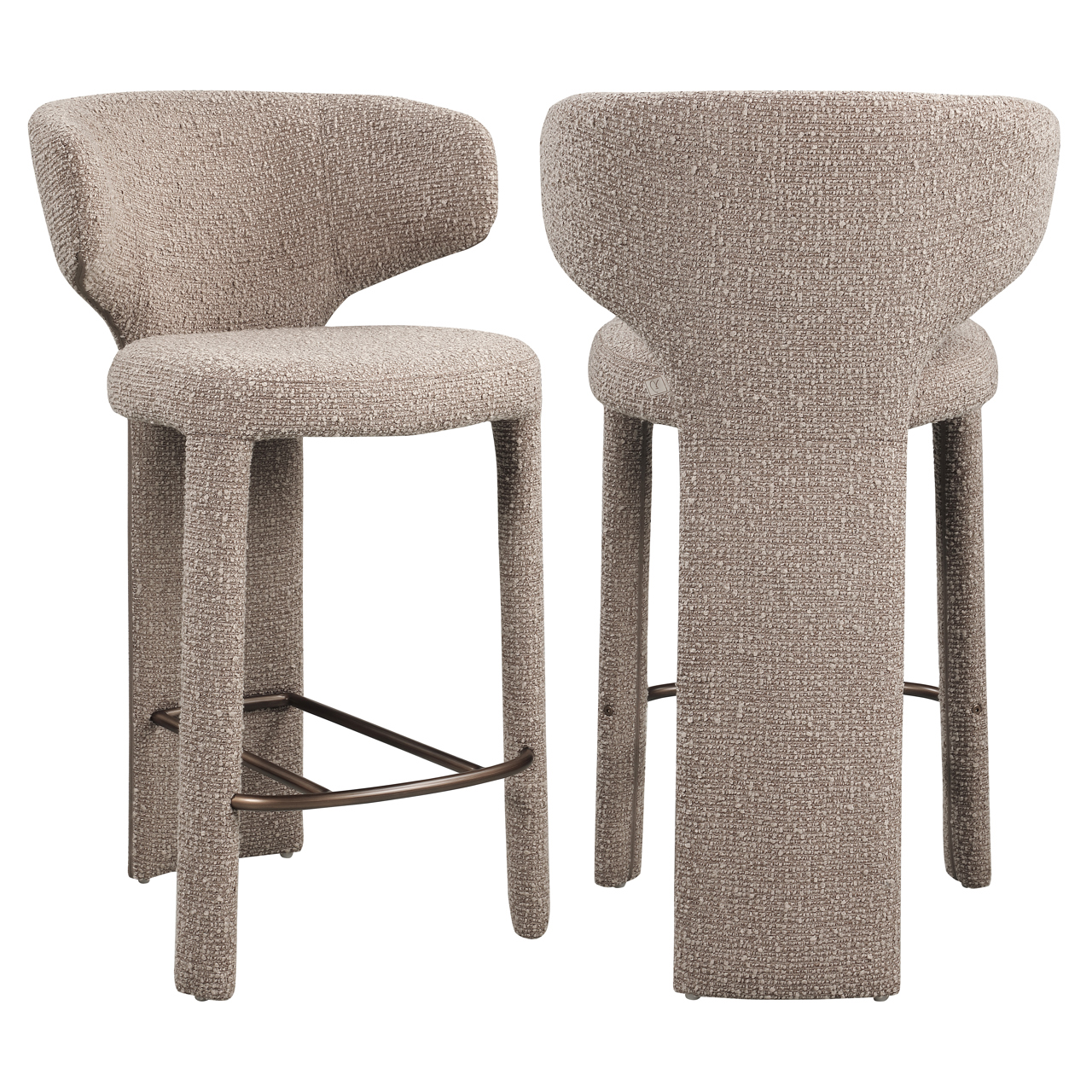Counterstoel Viola mocca chunky