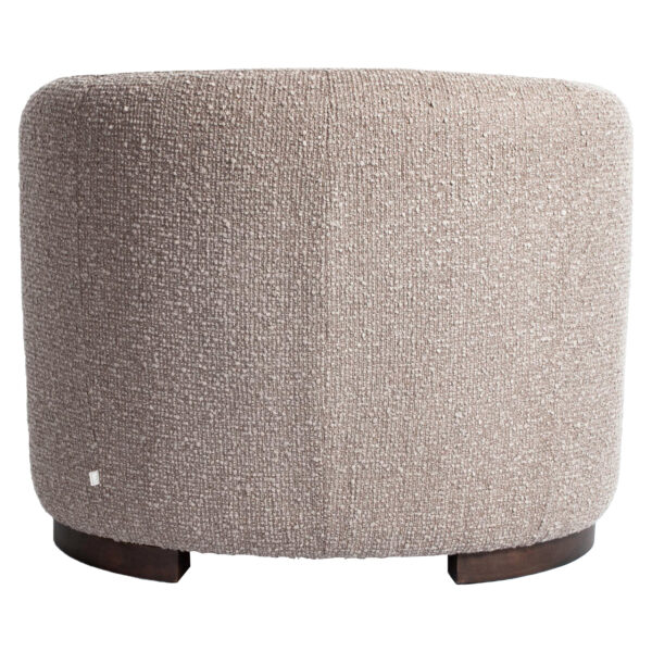 Lounge stoel Hannah mocca chunky fire retardant