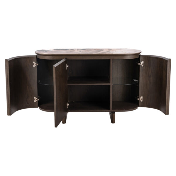 Dressoir Langford brown 3-doors