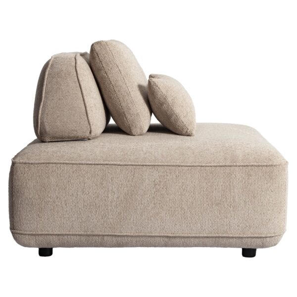 Bank Tudor natural boldweave 1-seater movable backrest