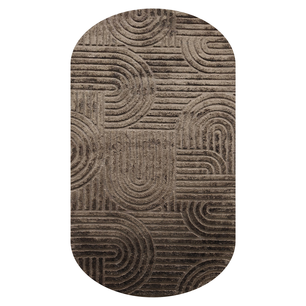 Vloerkleed Liff dark brown 200×350