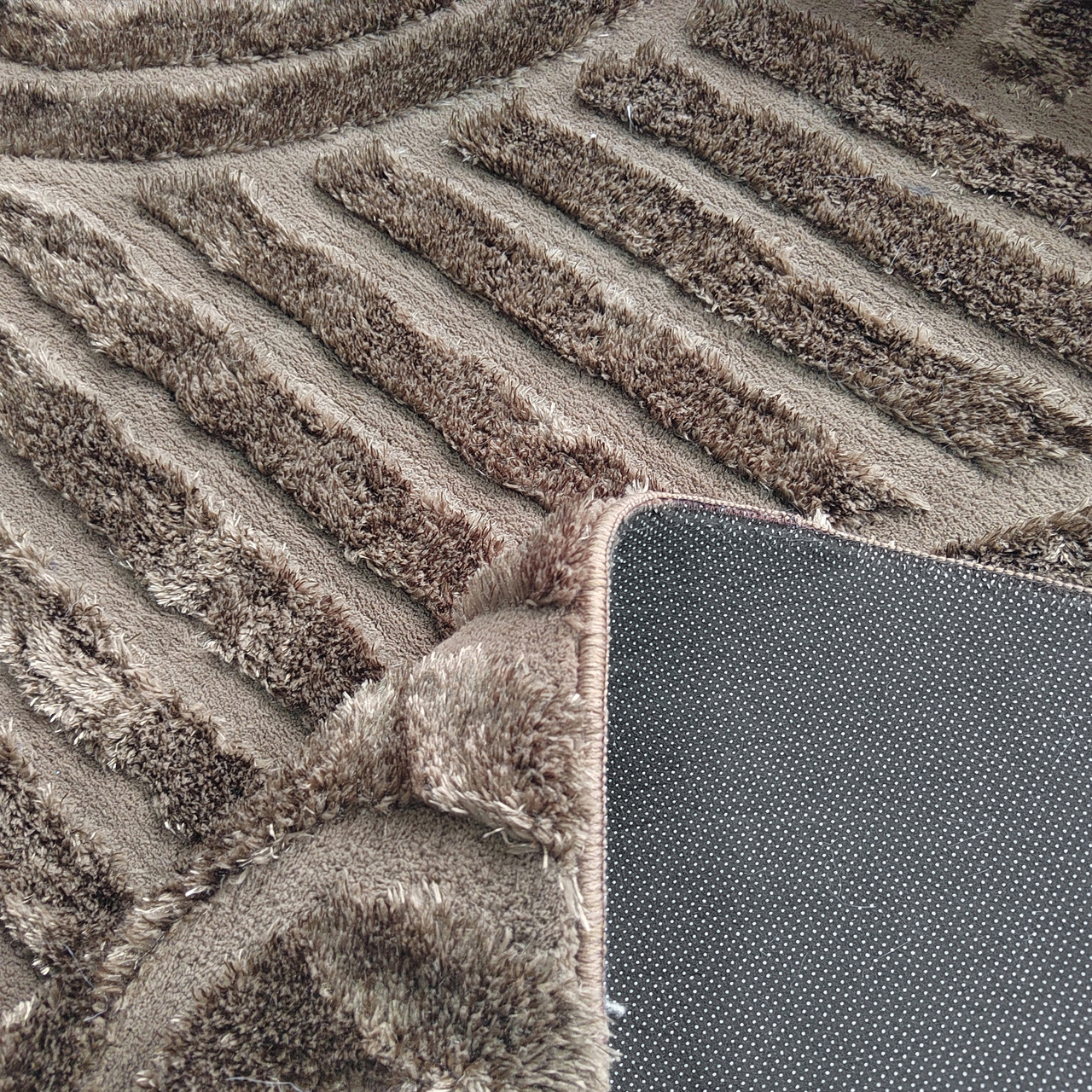 Vloerkleed Liff dark brown 200x350 - Afbeelding 4