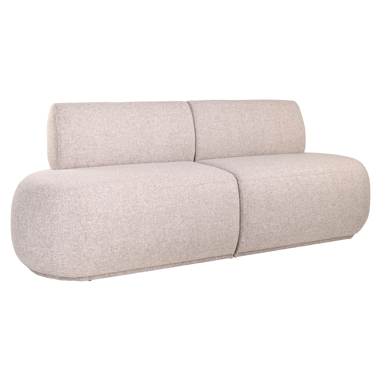Eetkamer bank Sorrobon cayenne brown straight (Set of 2)