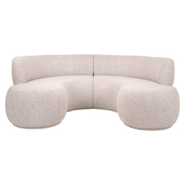 Eetkamer bank Sorrobon cayenne brown round (Set of 2)