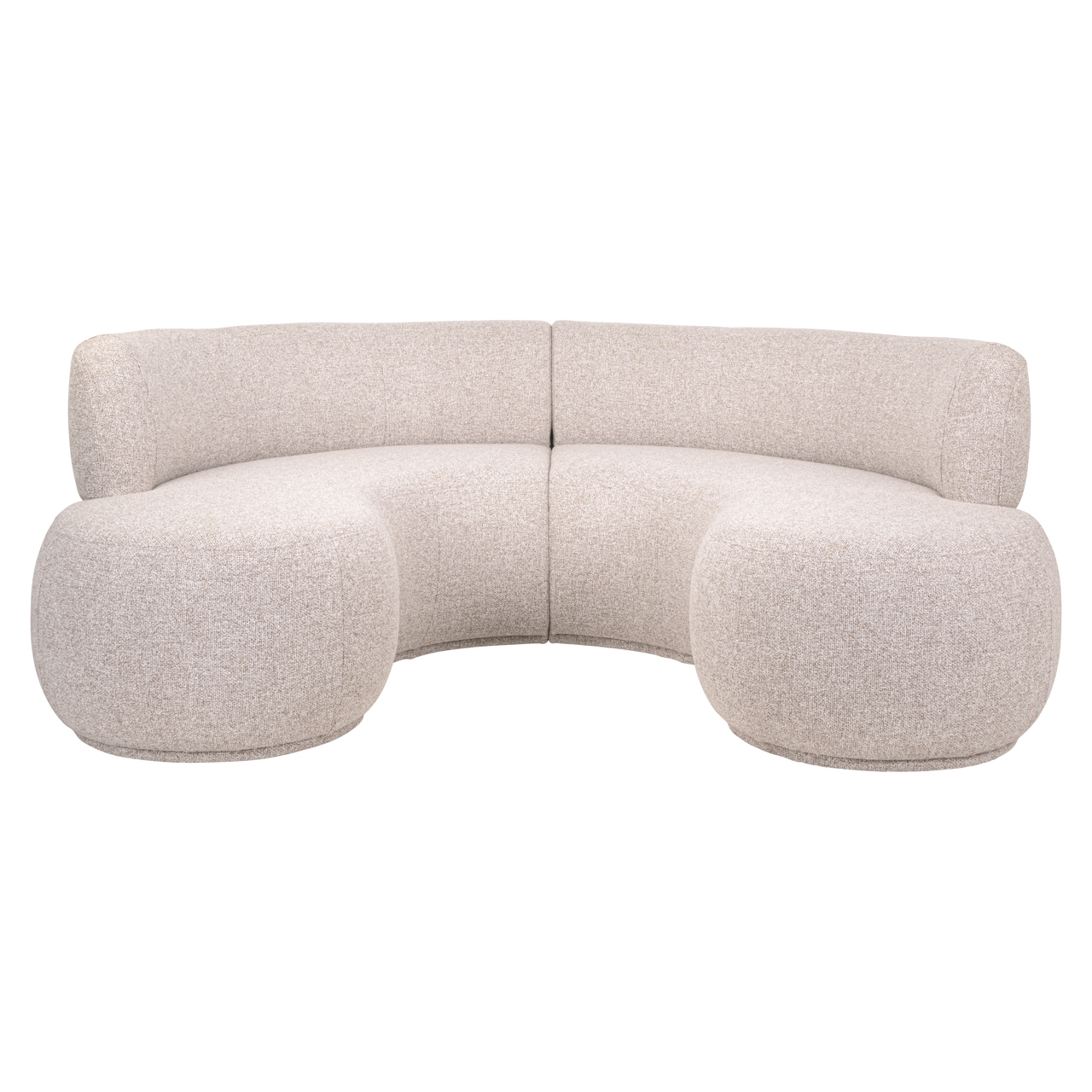 Eetkamer bank Sorrobon cayenne brown round (Set of 2) - Afbeelding 2
