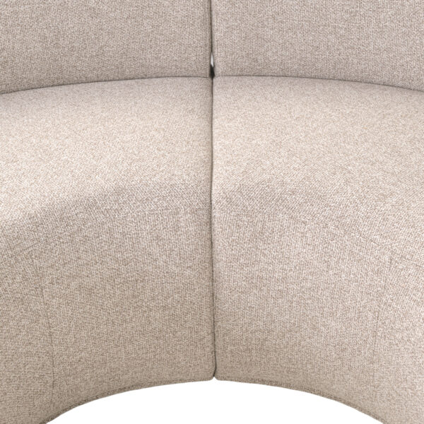 Eetkamer bank Sorrobon cayenne brown round (Set of 2)