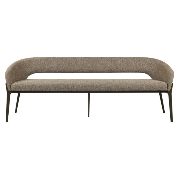 Eetkamer bank Kenzi brown tweed