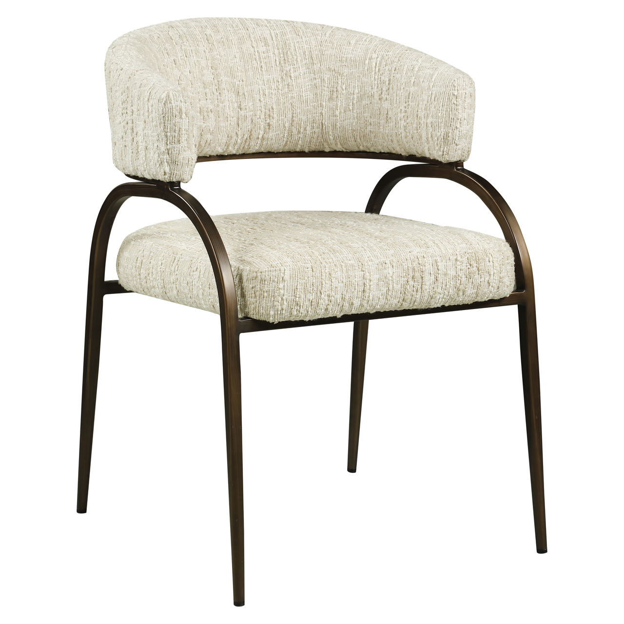Eetkamerstoel Charda beige angora - Afbeelding 2