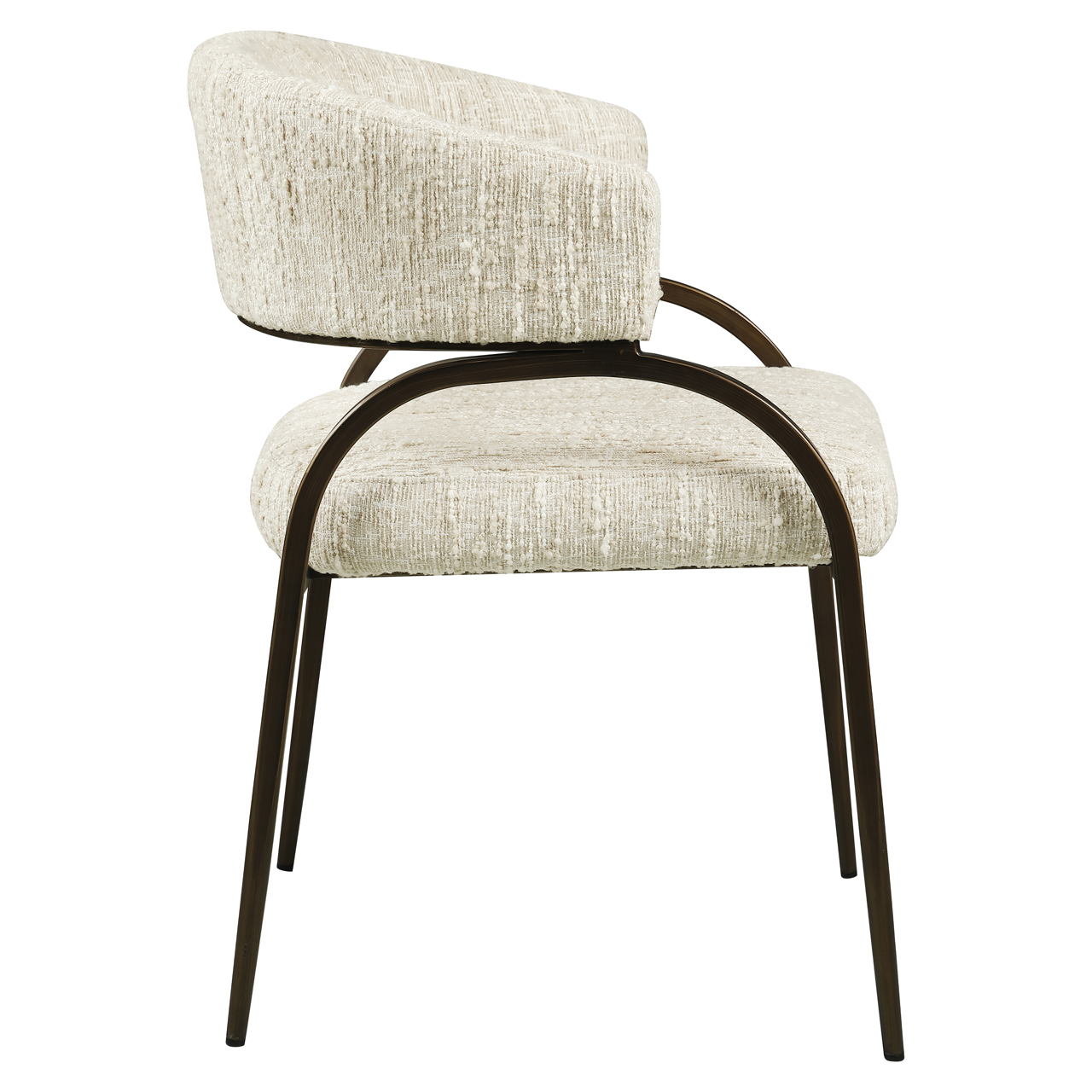 Eetkamerstoel Charda beige angora - Afbeelding 4