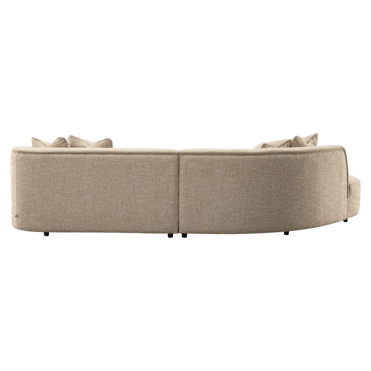 Bank Romero sand tweed ottoman left fire retardant - Afbeelding 4