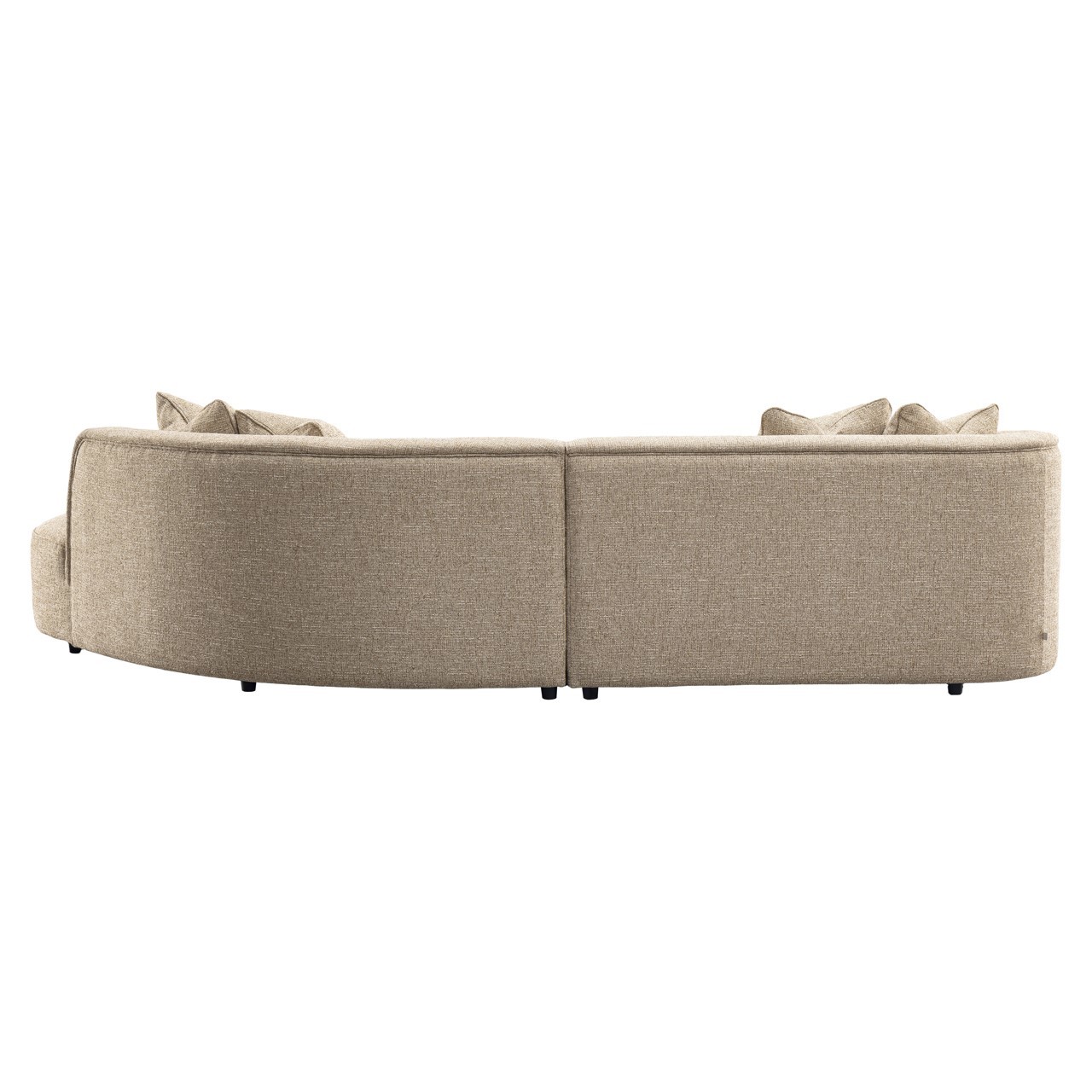 Bank Romero sand tweed ottoman right fire retardant - Afbeelding 4