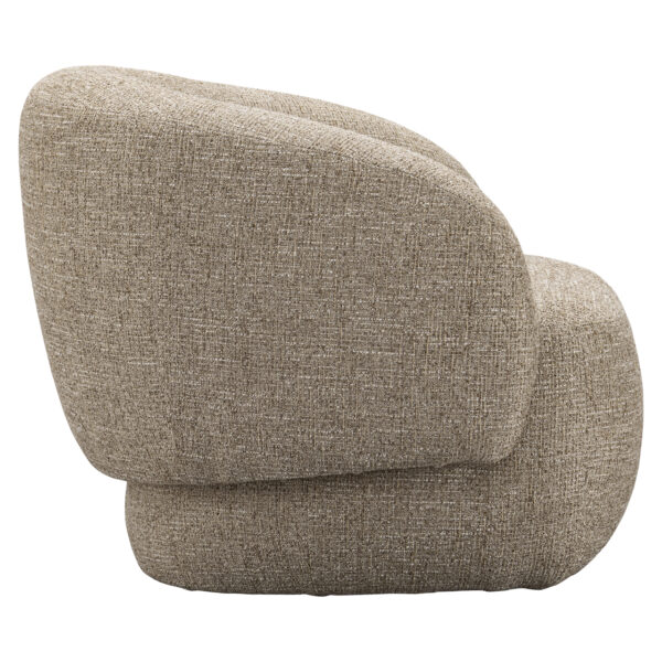 Lounge stoel Milano sand tweed fire retardant