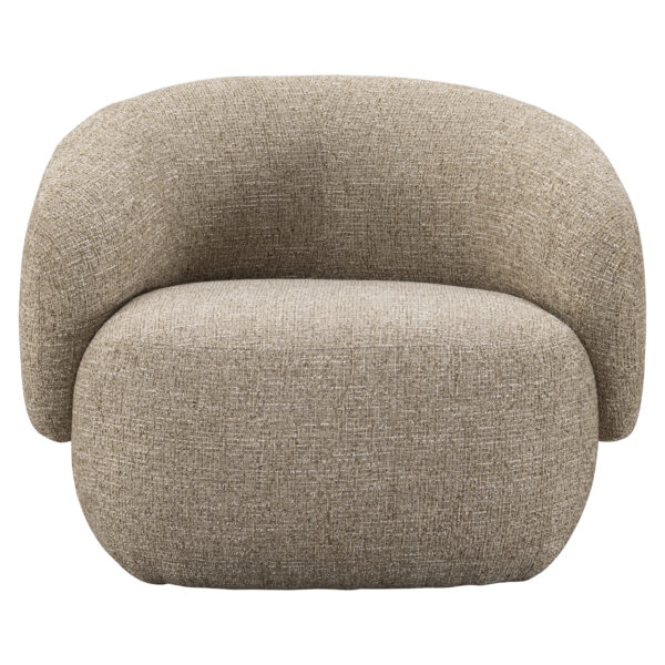 Lounge stoel Milano sand tweed fire retardant