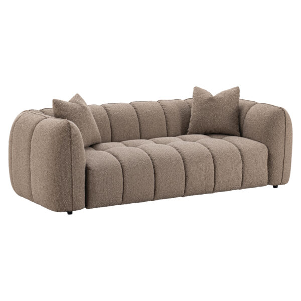 Bank Hogan mocca chunky 3-seater fire retardant