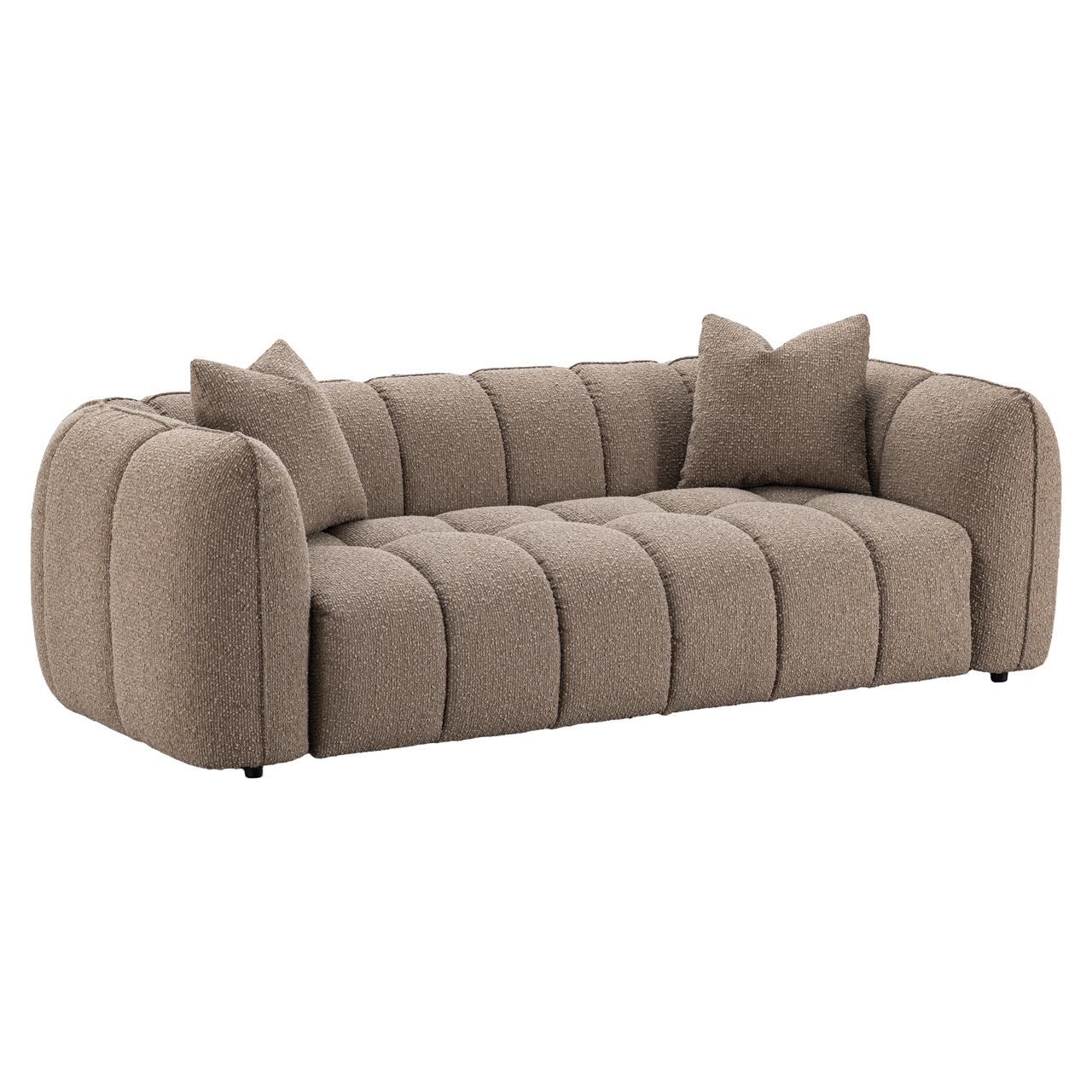 Bank Hogan mocca chunky 3-seater fire retardant