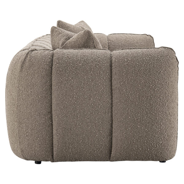 Bank Hogan mocca chunky 3-seater fire retardant