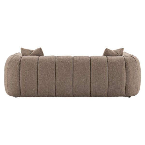 Bank Hogan mocca chunky 3-seater fire retardant