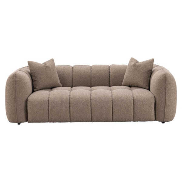 Bank Hogan mocca chunky 3-seater fire retardant