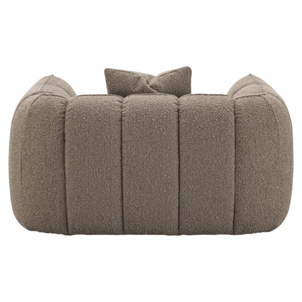 Lounge stoel Hogan mocca chunky fire retardant