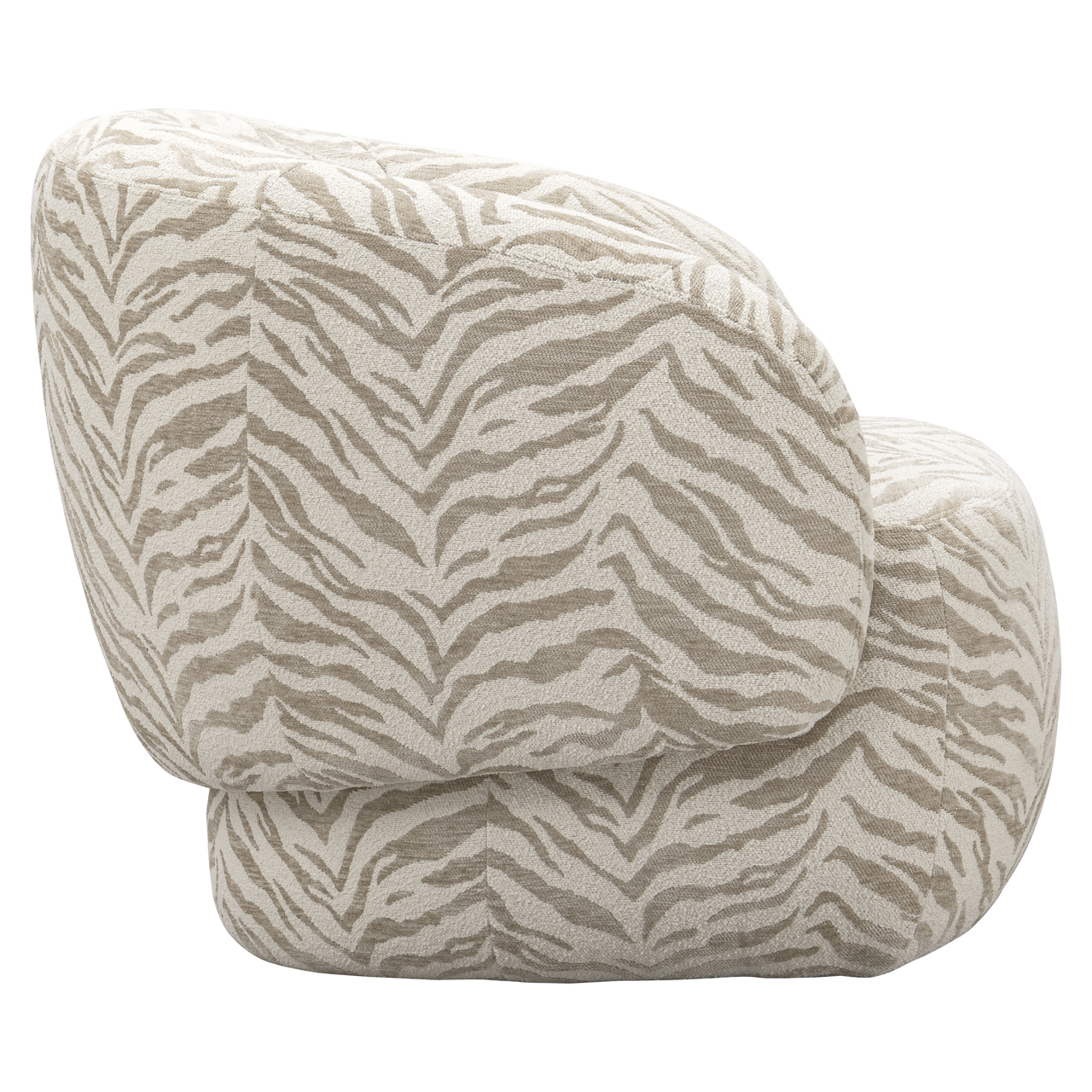 Lounge stoel Milano beige tiger - Afbeelding 4